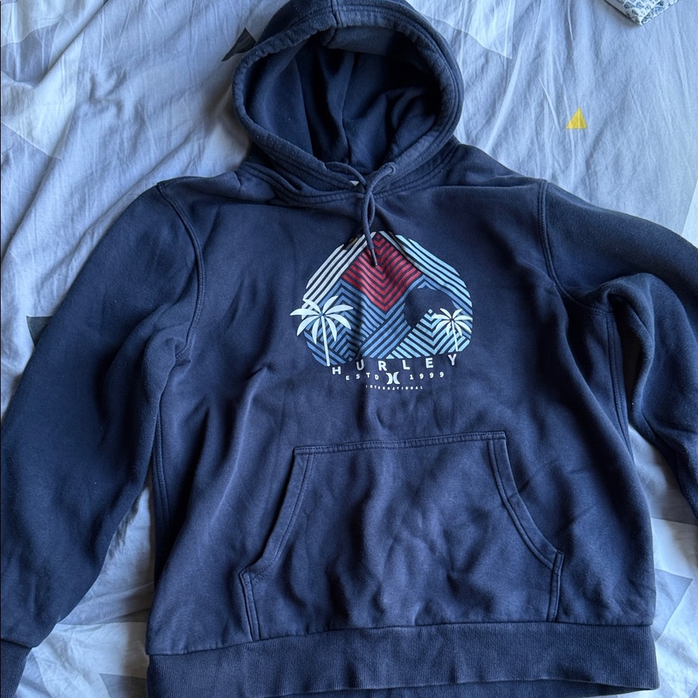 Hurley Men's Navy Graphic Hoodie